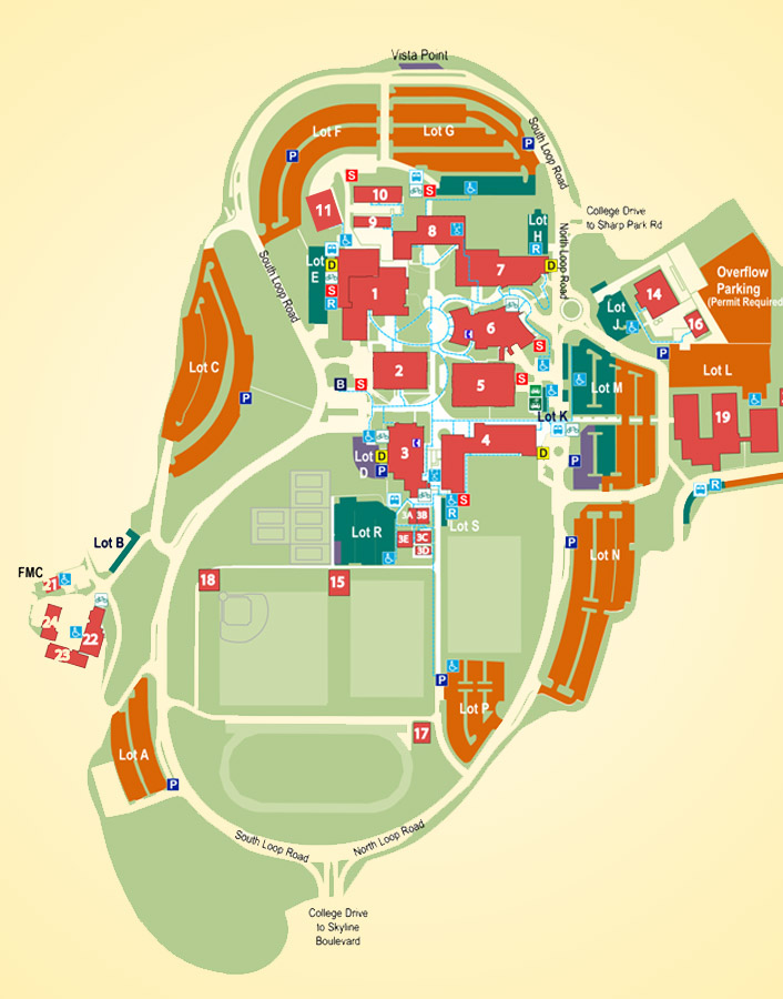 Skyline College Map